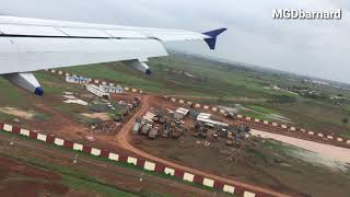 Raipur Airport Chhattisgarh Indigo flight landing [upl. by Dorion788]