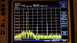 Spurious emissions of a USRP N210 with SBX daughterboard [upl. by Etnoed187]