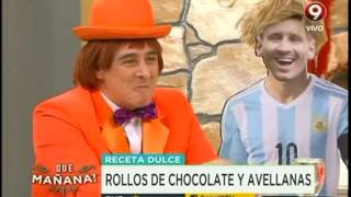 Receta dulce Rollos de chocolate y avellanas [upl. by Beyer]