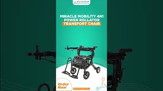 Miracle Mobility 4N1 Power Rollator Transport Chair [upl. by Nnyleak]