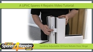 Fitting the Gardinia Adjustable 3D Euro Rebate Door Hinge 9 to 13mm Rebate [upl. by Bernette567]