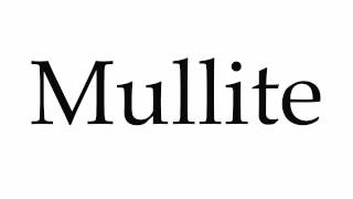 How to Pronounce Mullite [upl. by Eoj789]