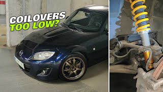 Adjusting Öhlins RampT Coilovers Height on Mazda Mx5 NC2 [upl. by Gretchen203]