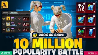 Pk4 To Pk10 Popularity Battle Journey  10 Million Popularity Snipe  How To Win Popularity Battle [upl. by Gierc]