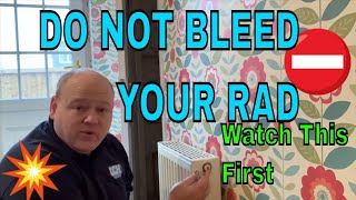 How To Bleed A Radiator  Don’t try it until you watch this [upl. by Leoy]