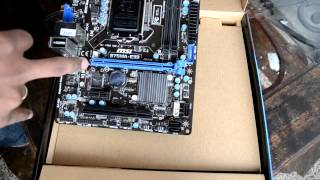 Unboxing MSI B75MAE33 Board para Intel Core LGA 1155  Español [upl. by Nnayrb]