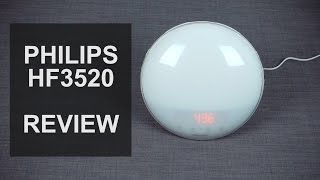 PHILIPS HF3520 Wakeup LED Light Review Overview Functions Demonstration [upl. by Coppins]