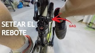 Ajustar el Rebote del Shock y la Horquilla en tu Bicicleta Doble Suspensión [upl. by Kloman539]