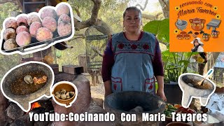 Chile Al Molcajete Con Xoconostle 🌶️🥵 Cocinando Con Maria Tavares [upl. by Eadrahc]