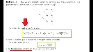 537 VX  Varianza para X Discreta [upl. by Ativ467]