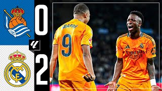 HIGHLIGHTS  Real Sociedad 02 Real Madrid  LaLiga 202425 [upl. by Cyma927]