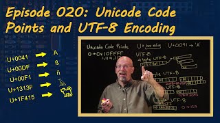 Ep 020 Unicode Code Points and UTF8 Encoding [upl. by Aracahs]