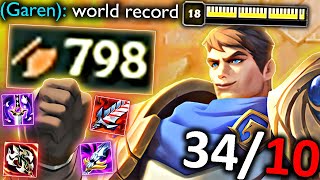 798 AD GAREN NEW WORLD RECORD [upl. by Annahsar773]