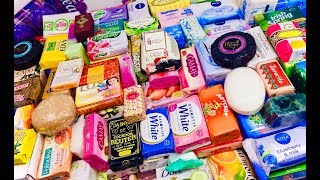 Layers 200 International Soaps ASMR SOAP Huge HAUL  Unboxing Unwrapping Opening TINGLE TRIGGERS [upl. by Anaujahs]