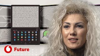 Tablets com tinta inteligente para traduzir websites em braille  Vodafone Future [upl. by Adnoma]