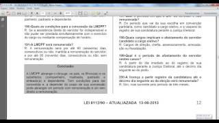 Lei 811290  589 perguntas e respostas  atualizada em 06112015 [upl. by Katlaps347]