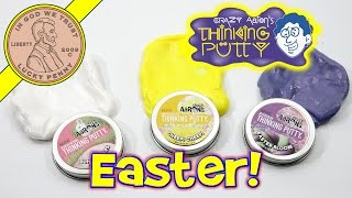 3 Crazy Aarons Easter Thinking Putty Tins  Easter Bloom Cheep Cheep amp Bunny Ears [upl. by Ydarb]