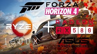 Forza Horizon 4 Demo  RX 580 8GB  RYZEN 5 1600X  1080p Utra 8X MSAA FXAA [upl. by Styles]