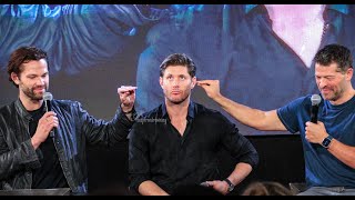 Jensen Ackles Jared Padalecki Misha Collins Sunday Panel  Jus In Bello 12  Rome 2023 [upl. by Littman]