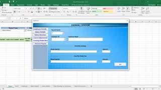 Payroll System In Excel [upl. by Sirmons]