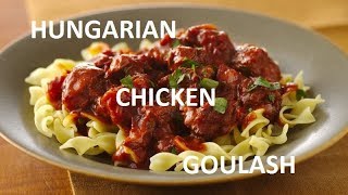 Authentic Hungarian Chicken Goulash Stew [upl. by Aseral]