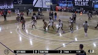 Courtland Muldrew  Team Thad  2024 Nike EYBL Highlights [upl. by Malo]