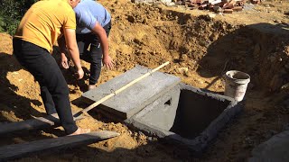 Install septic tank cover  video family [upl. by Haneekas]