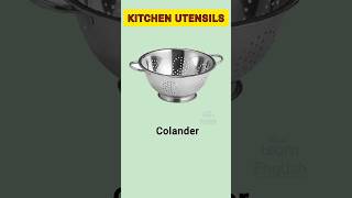 Kitchen vocabulary  pincers bowl grater wok [upl. by Lednic]