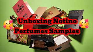 Unboxing Notino Perfumes Samples [upl. by Stilu]