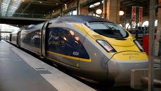 DISNEYLAND PARIS 🇫🇷 TO 🏴󠁧󠁢󠁥󠁮󠁧󠁿 LONDON 🇪🇺 EUROSTAR FULL TRAIN RIDE  ASMR [upl. by Eittel]