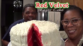 Red Velvet Layer Cake  This is Sooooo CHRISTMAS🎄  I Understand Now Why Im A GlazeGirl💚🥴 [upl. by Ibrahim]