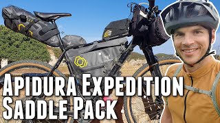 Apidura Expedition Saddle Pack Test  Praxiserfahrungen mit der Apidura Satteltasche [upl. by Eitsyrhc]