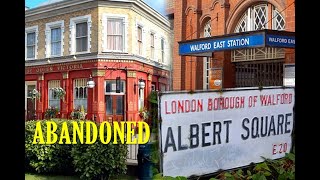 Exploring the abandoned set of BBCs Eastenders Walford and Albert Square now demolished [upl. by Enneillij]