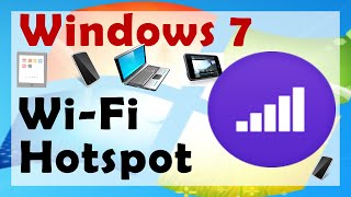 ✅ How to Create WiFi Hotspot in Windows 7 Laptop without Software  English [upl. by Leif241]