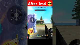 Shocking Moment 😱 With 1 Vs 4 Clutch 🔥shorts freefireshorts ytshorts freefire [upl. by Ardnwahs]