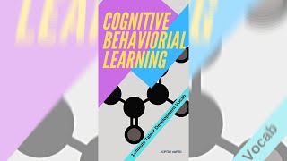 Cognitive Behavioral Learning  Talent Development Vocab Shorts [upl. by Sklar]