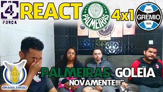 REACT PALMEIRAS 4x1 GRÊMIO  BRASILEIRÃO 2023 [upl. by Hairakcaz]