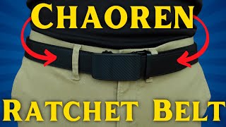 CHAOREN Ratchet Belt  1 38quot  Micro Adjustable Leather Belt FULL DEMO and REVIEW [upl. by Nimajnab]