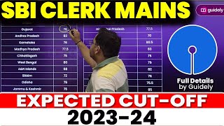 SBI Clerk Mains🔥 Expected Cut Off 202324  Statewise Cutoff  MrRohit singh [upl. by Dihaz]