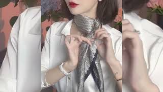 SUNXZZ Creative Scarf Tying Ideas for a Fresh Look Every Day [upl. by Kingsbury]