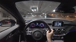 2018 Kia Stinger GT RWD  POV Night Driving Impressions Binaural Audio [upl. by Vincenz]