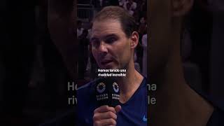 Rafa Nadal sobre Novak Djokovic ✨quotProbablemente no sería el jugador que soy hoyquot ❤️ SixKingsSlam [upl. by Dogs]