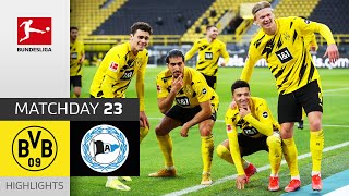 Borussia Dortmund  Arminia Bielefeld  30  Highlights  Matchday 23 – Bundesliga 202021 [upl. by Eon969]