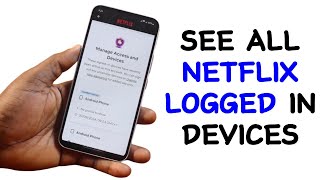 How to Check All Netflix Logged In Devices [upl. by Anait]