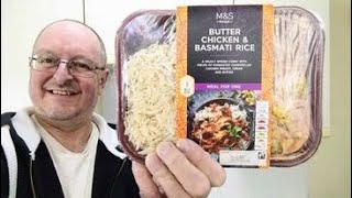 MampS Butter Chicken amp Basmati Rice  Yellow Sticker Bargain  Microwave Meal  Food Review [upl. by Nihsfa364]