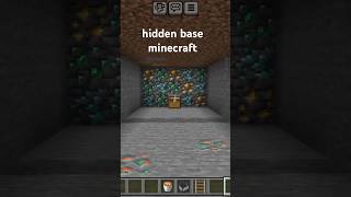 Minecraft hidden base minecraft shorts [upl. by Asillem]