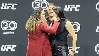 UFC 289 FaceOffs  Amanda Nunes vs Irene Aldana [upl. by Bahner]