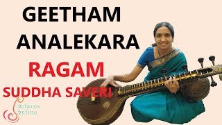 Geetham  Analekara  Ragam  Shuddha Saveri learning mode [upl. by Seve]