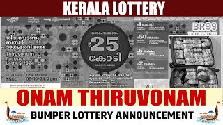 Kerala Lottery Result LIVE Onam Thiruvonam Bumper Lottery  Finance Minister KN Balagopal Winner [upl. by Hollister]