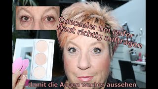 Concealer für Anfänger ü50  Concealer richtig auftragen  so setzt sich Concealer nicht ab [upl. by Nahtnoj]